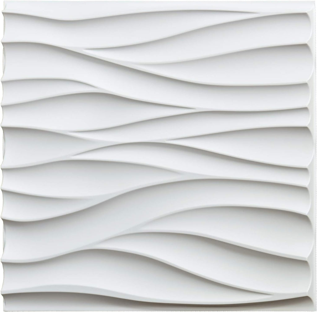 White Pack of 2 3D Wall Panels G2641