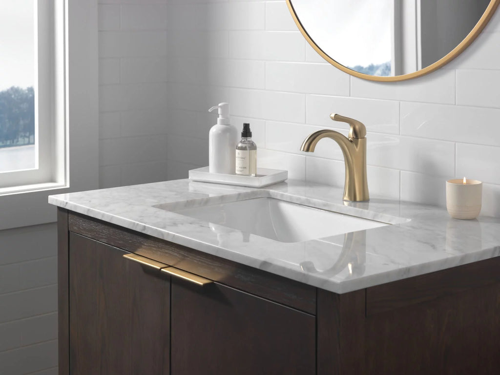 Bronze Single Hole Bathroom Faucet F866