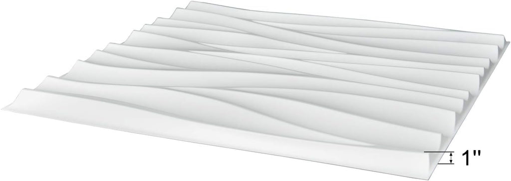 White Pack of 2 3D Wall Panels G2641