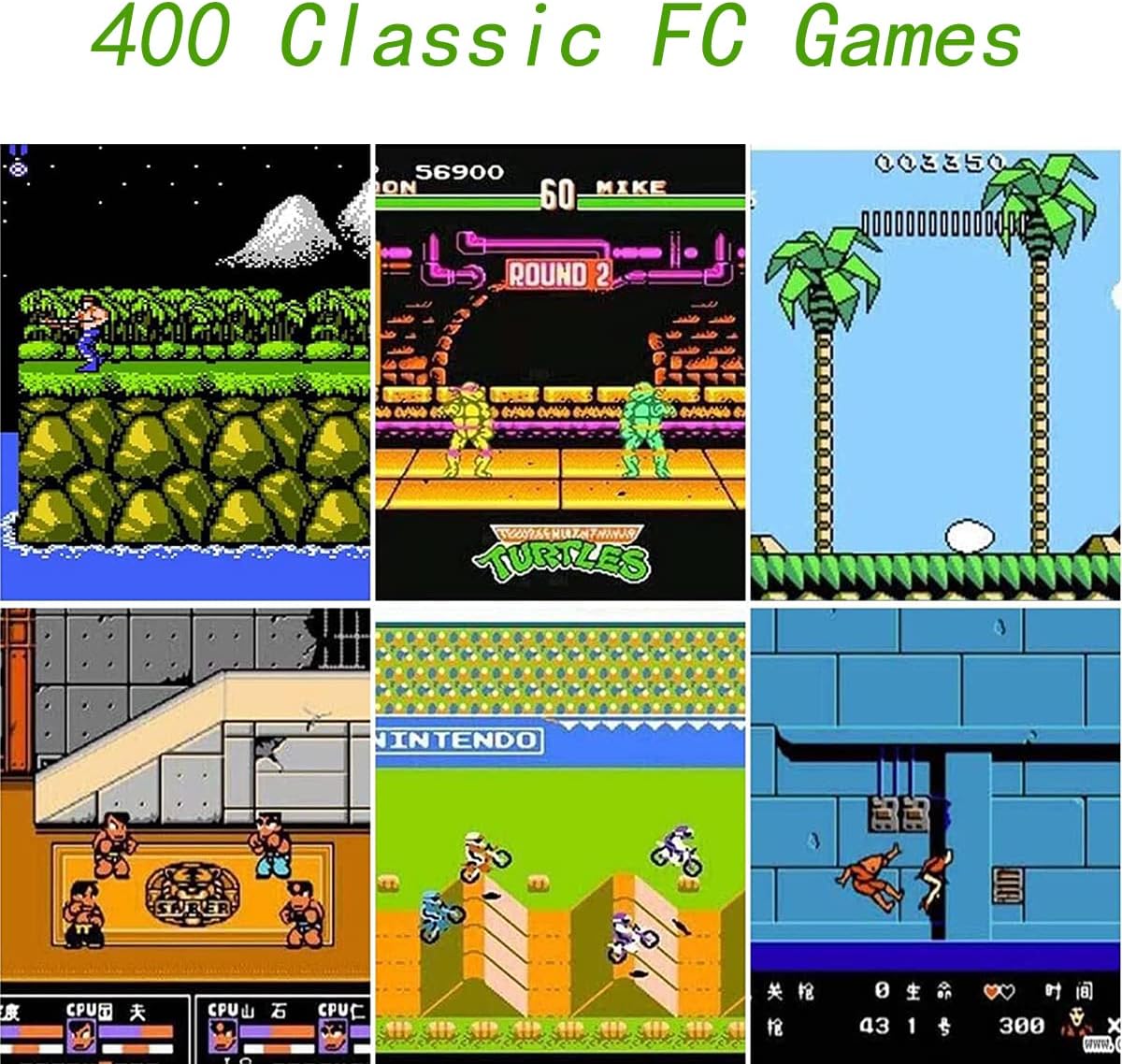 400-in-1 Retro Handheld Game Console with AV Cable W8441