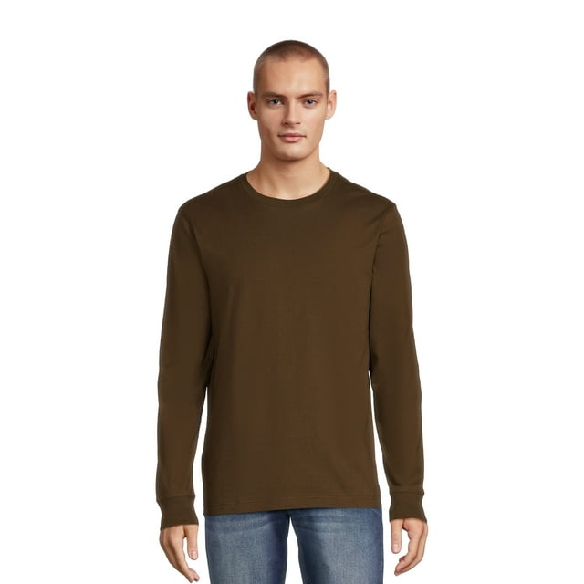 Long Sleeve Crewneck T-Shirts, 3-Pack K518248