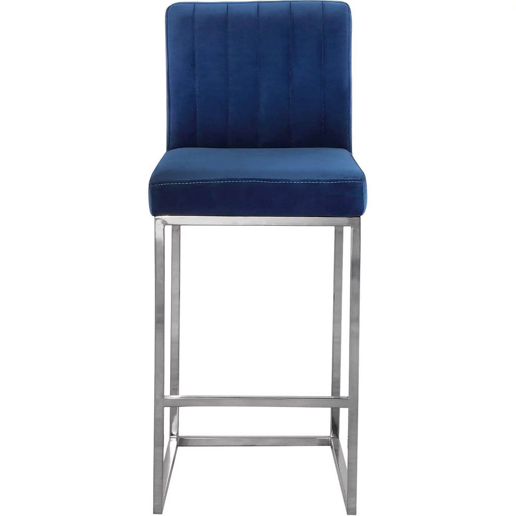 Gray Velvet Counter Stool V743378