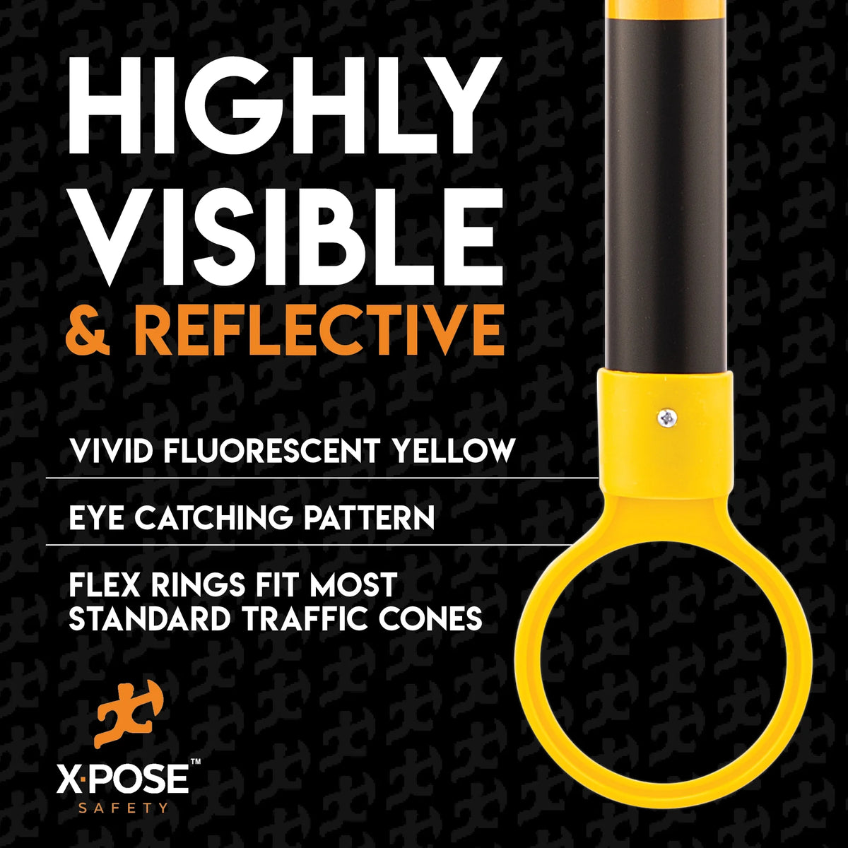 Yellow and Black Retractable Safety Barrier Barricade R99529