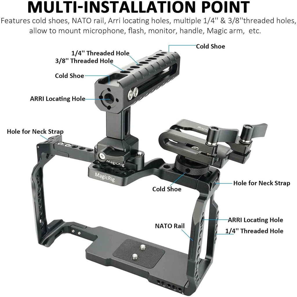 Camera Full Cage with NATO Rail and Top Handle E5511