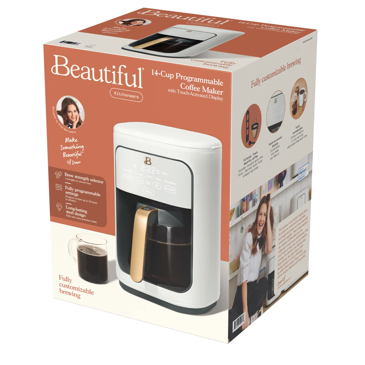 14-Cup Programmable Drip Coffee Maker with Touch-Activated Display N76738