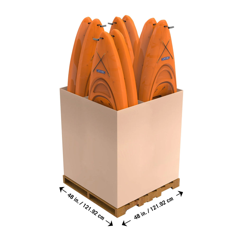 Orange 8 ft Sit-In Kayak with Paddle X518
