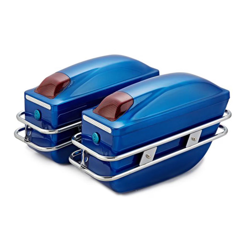 Universal Hard Saddle Bag with Lids & Latches N94723