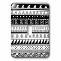 Black and White Tribal Pattern Single Toggle Switch A974232