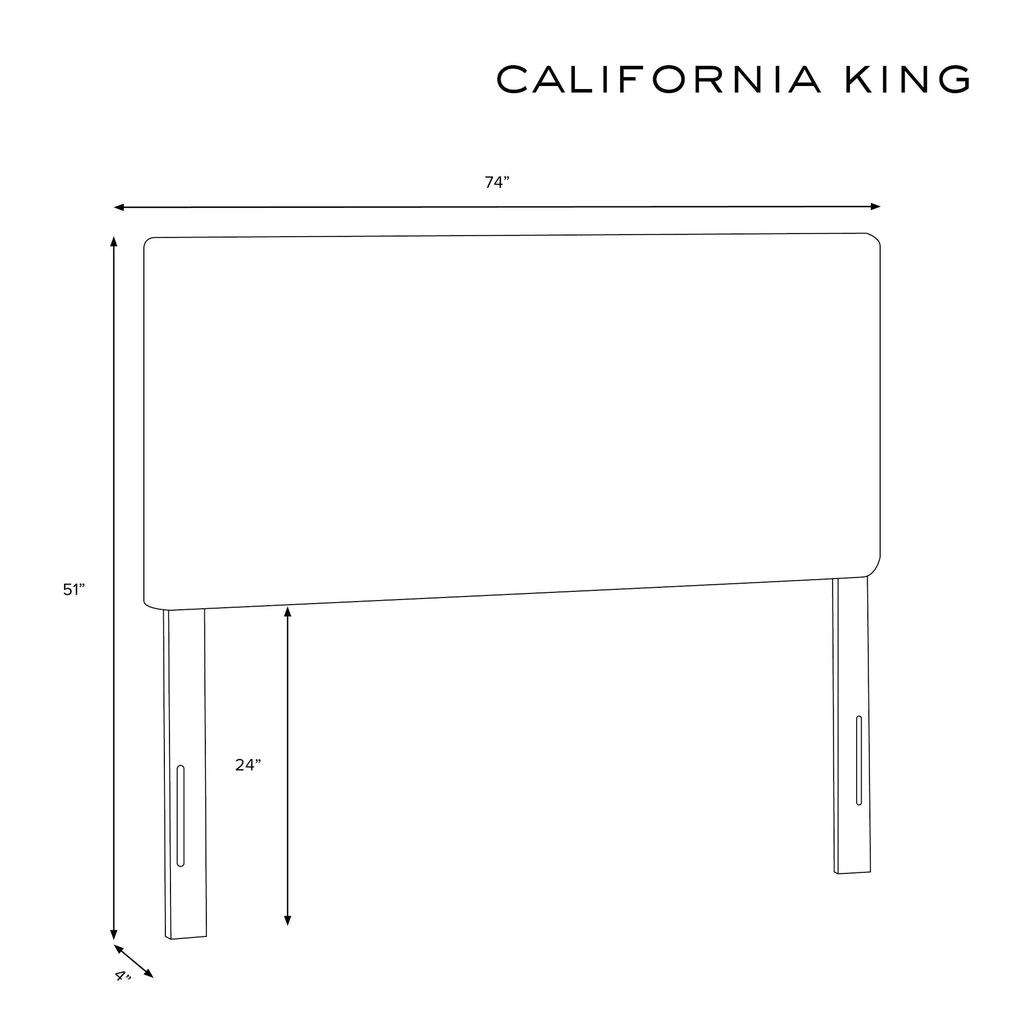 Navy Velvet California King Headboard T802