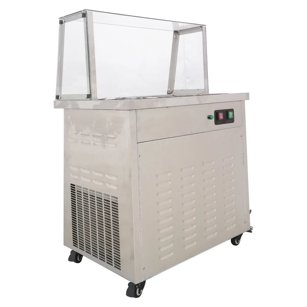 Commercial Flat Pan Fried Ice Cream Roll Machine with 6 Tanks I57631