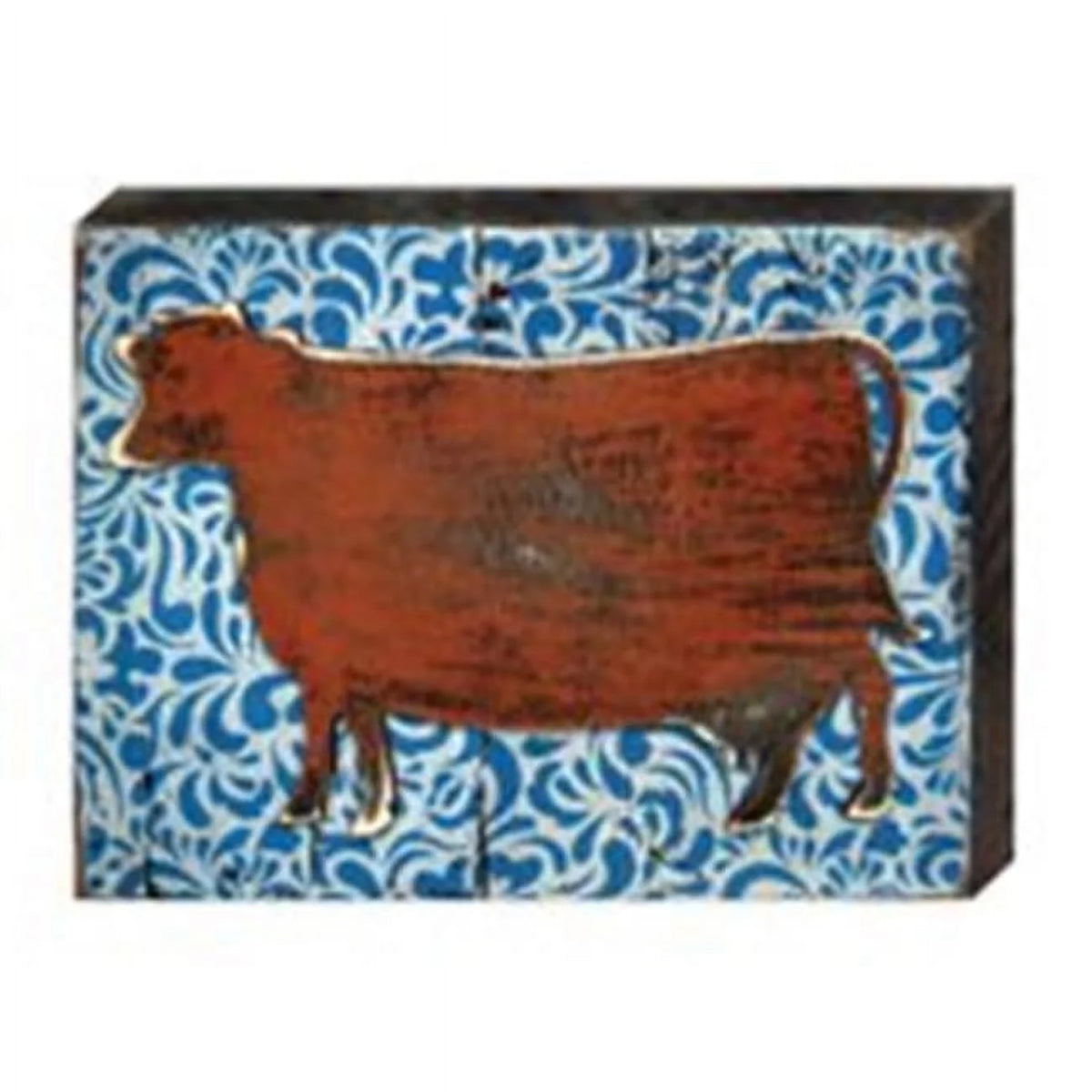 Cow Art on Board Wall Decor Q645098