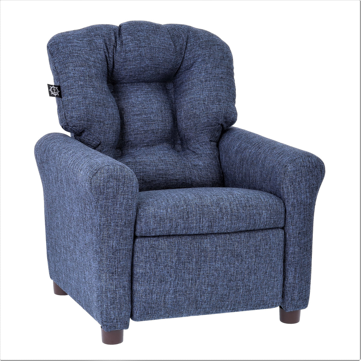 Kids Recliner Chair Polyester Linen Retro Orange L8848