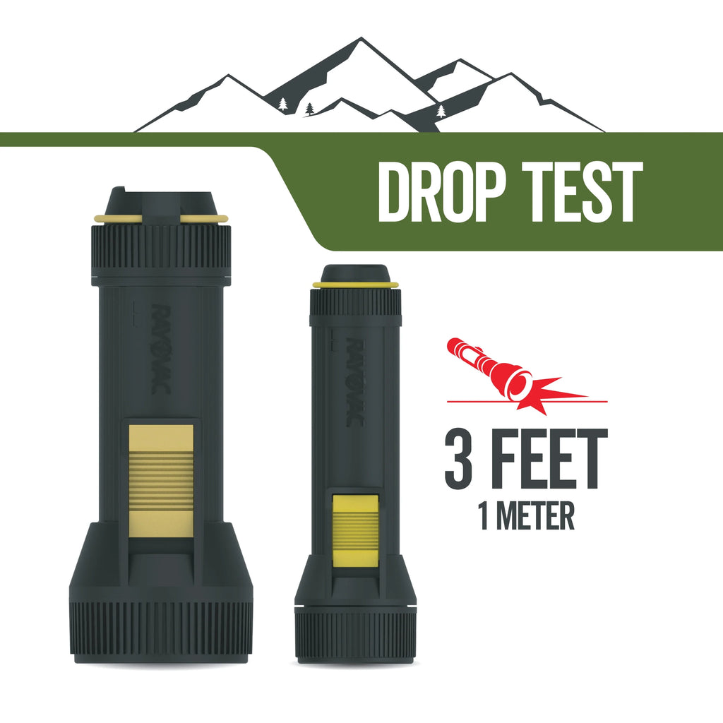 Camping LED Flashlights, 100 & 65 Lumens, 3-Pack O27357
