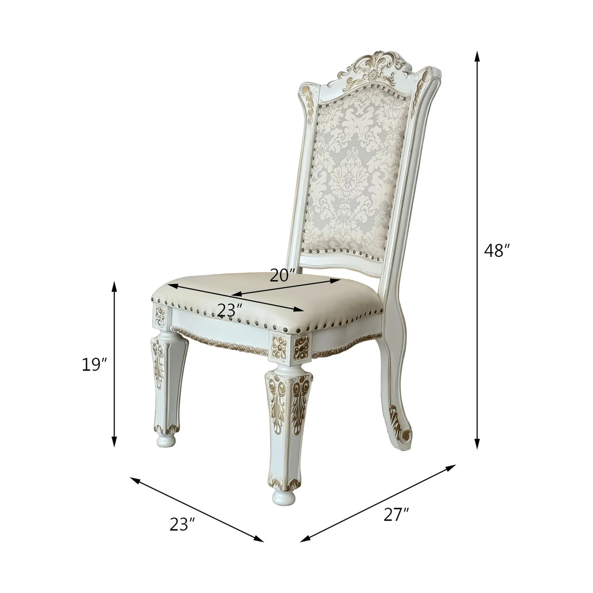 Faux Leather Upholstered Side Chair Y897409