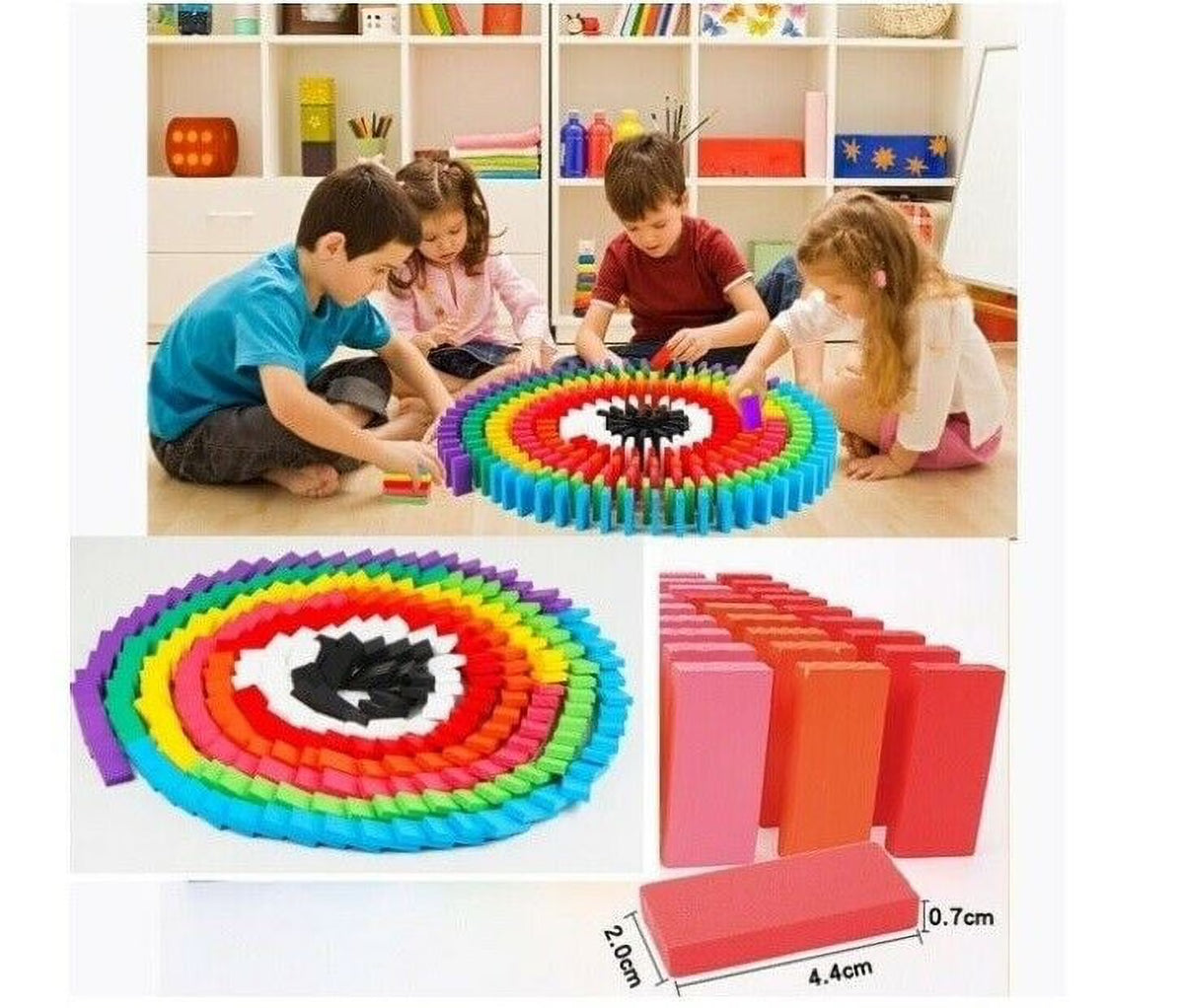 Wood Dominoes Tiles Building Blocks W2085