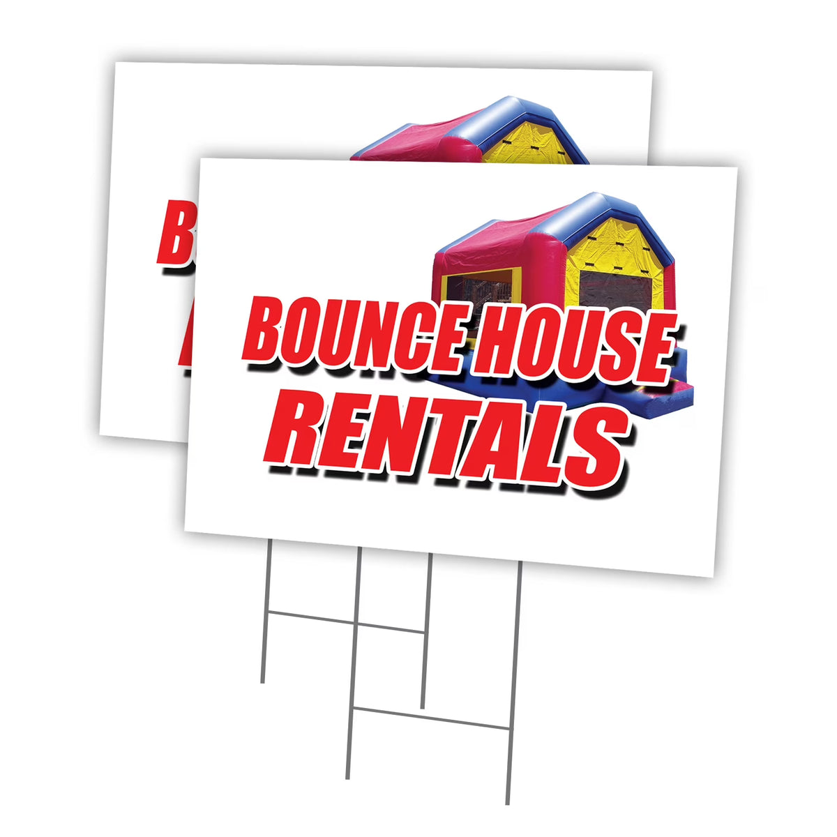 2 Pack of 12" x 16" Yard Sign & Stake C990615