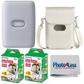 Instax Mini Link Smartphone Printer Ash White 40 Exposures Case Y210215