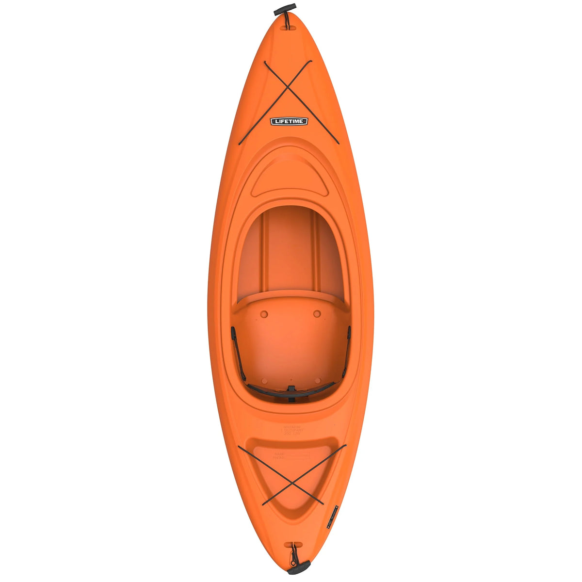 Orange 8 ft Sit-In Kayak with Paddle X518