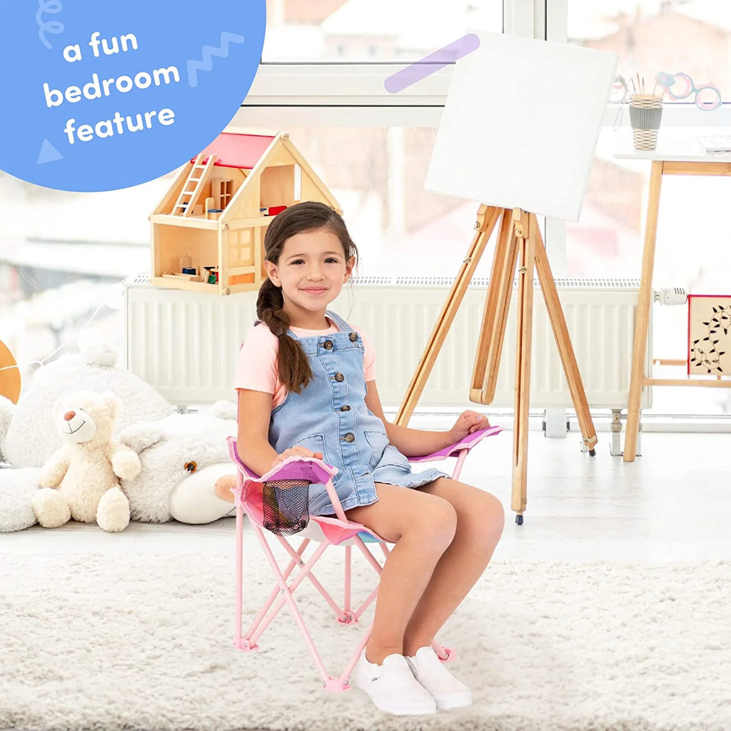 Unicorn Kids Foldable Chair with Carrying Bag J492832