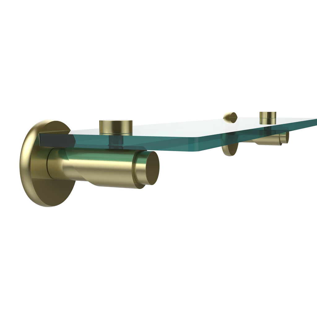 22 inch Glass Vanity Shelf Satin Brass H72153