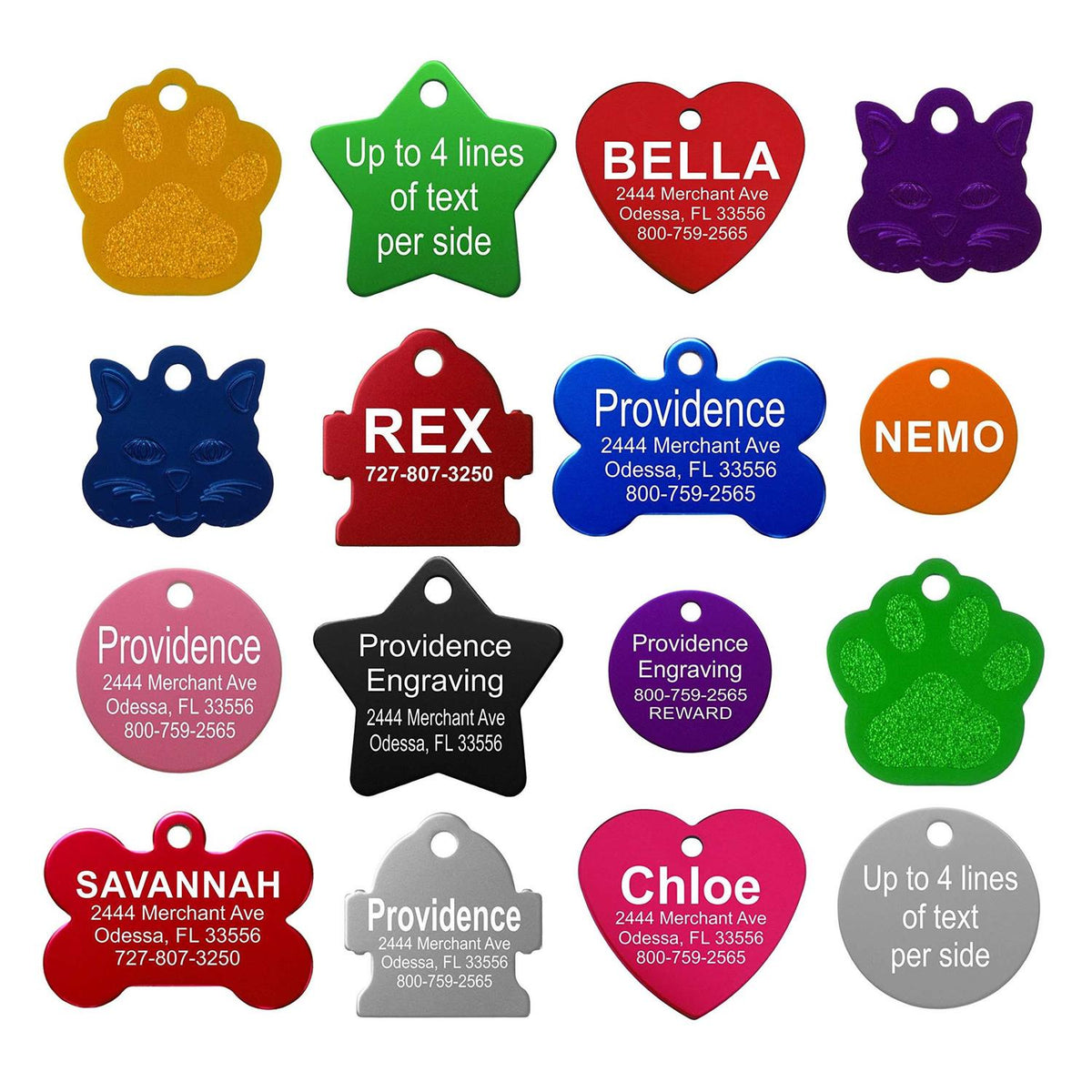 Anodized Aluminum Pet ID Tags R588124