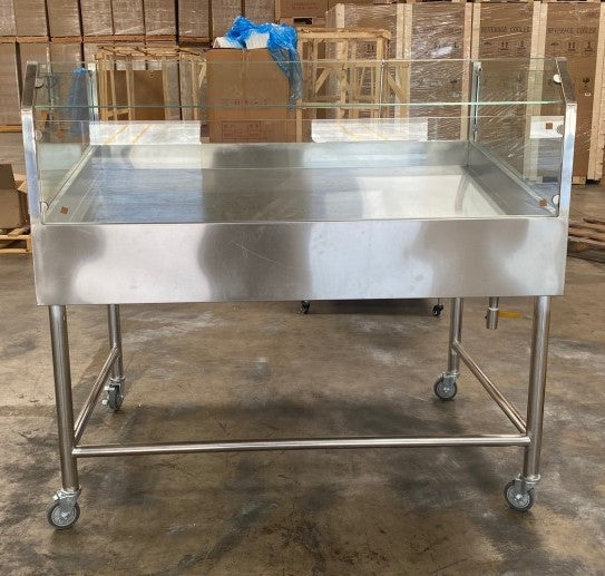 60 Seafood Display Table Ice Bin Cold Insulated Fish Meat M986