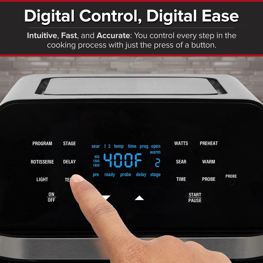 15.5-Qt Air Fryer Smart Oven with Rotisserie and Temperature Probe V4540