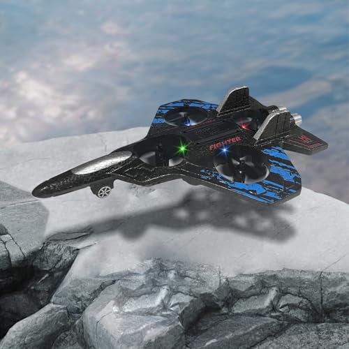 2.4GHz Foam Remote Control Airplane with Lights (Blue) U6861