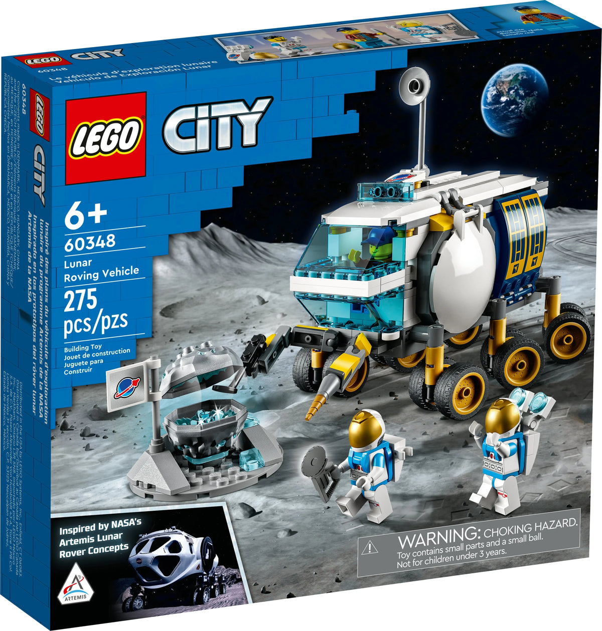 Lunar Roving Vehicle Toy Set with 3 Astronaut Minifigures W264925