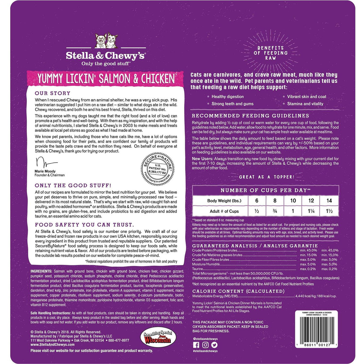Freeze-Dried Salmon Chicken Cat Food X42090