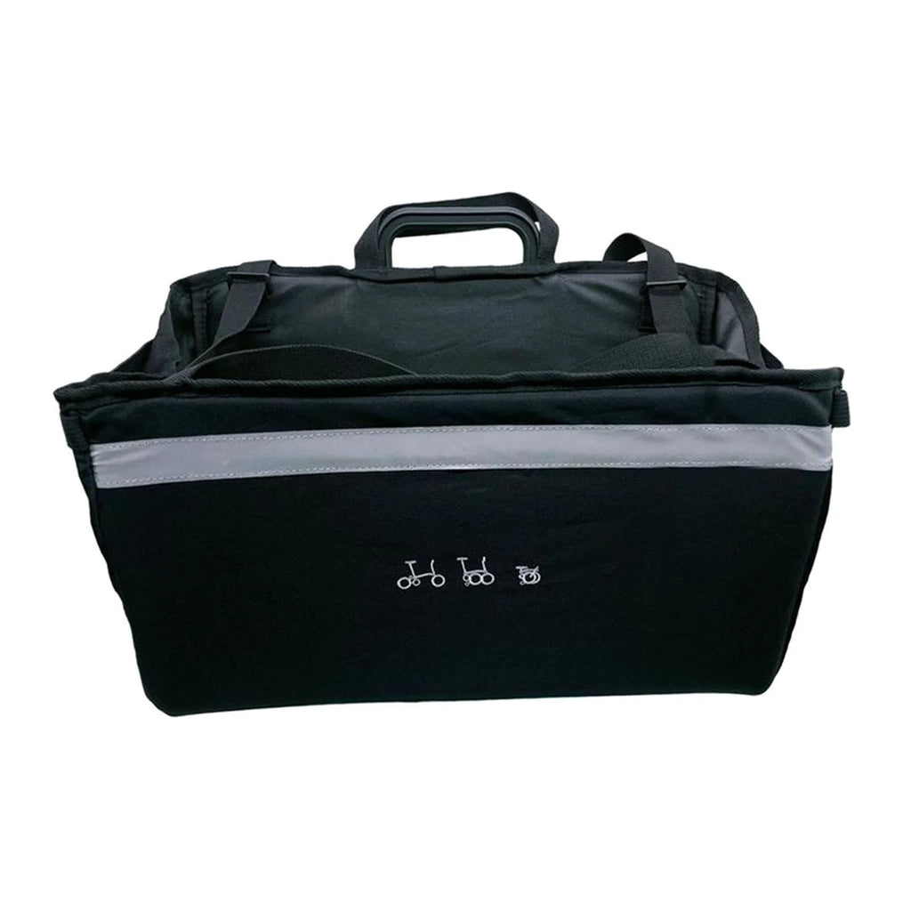 Folding Bike Basket with Rain Cover T590586