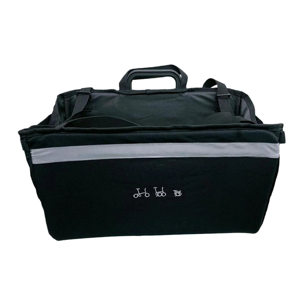Folding Bike Basket with Rain Cover T590586