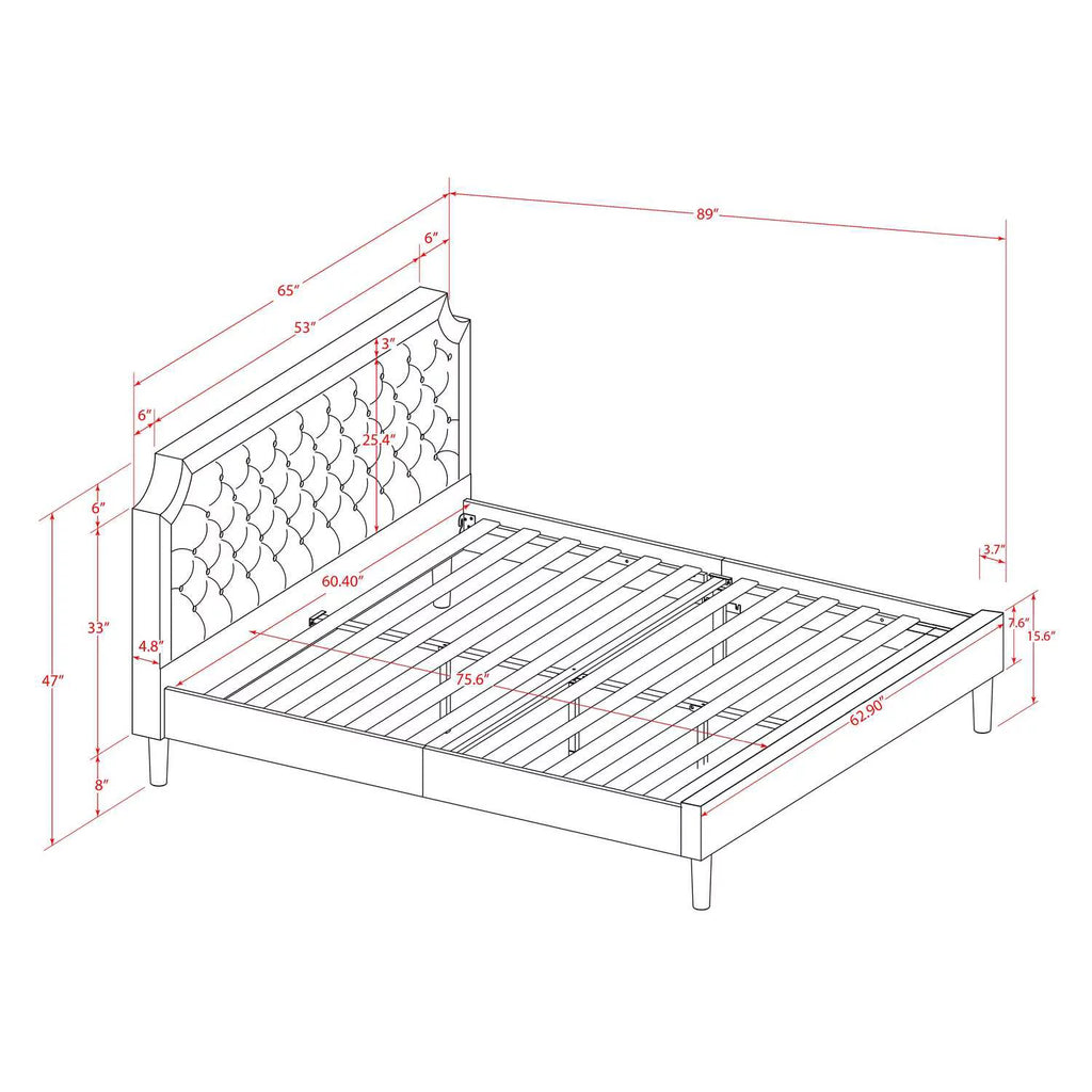 3-Piece Wood Queen Bedroom Set K71215