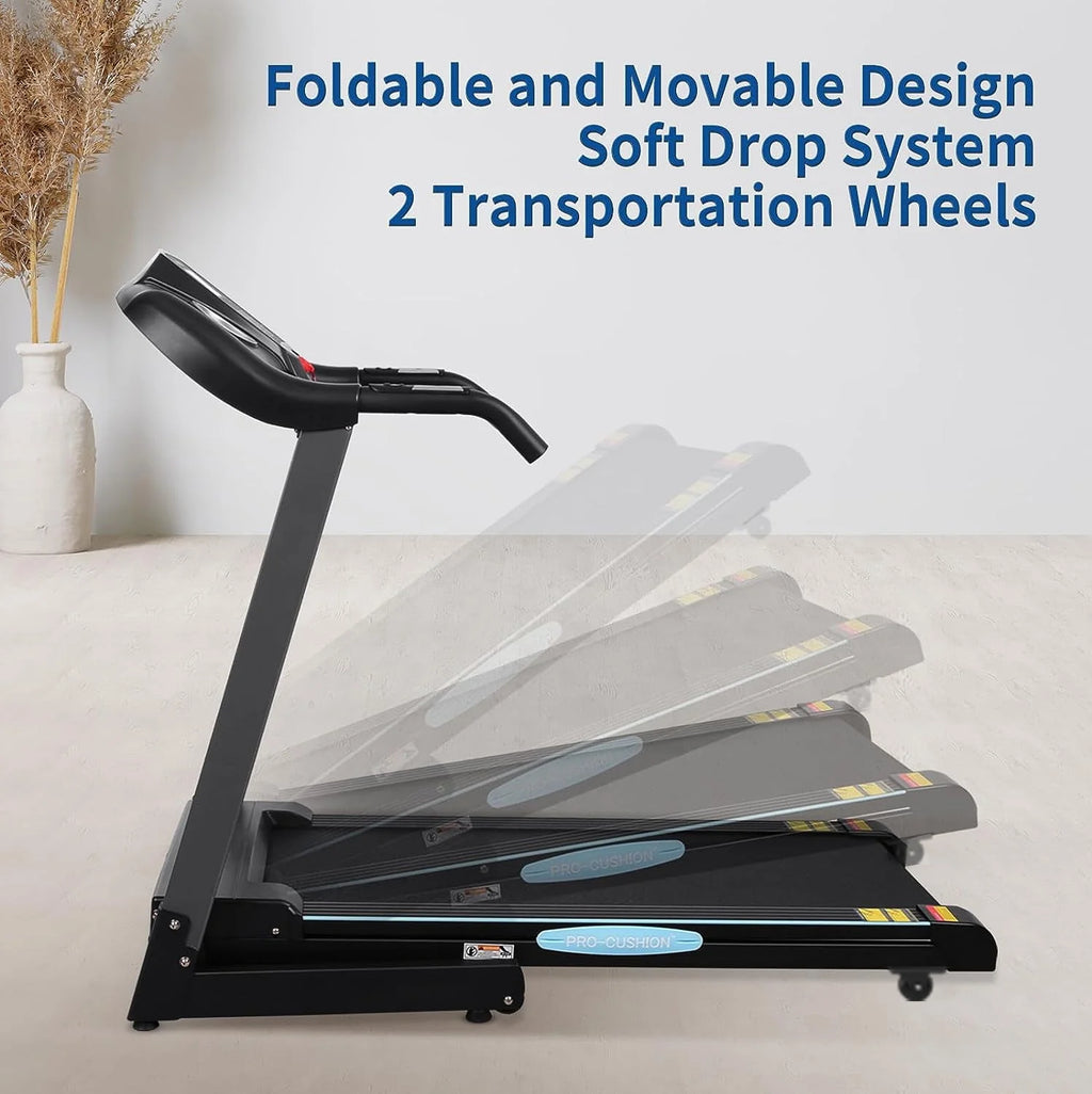 Folding Treadmill with 12-Level Automatic Incline V7807