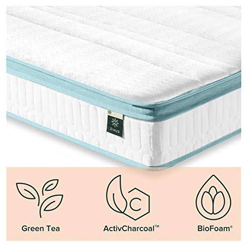King Mint Green Memory Foam Hybrid Spring Mattress E772