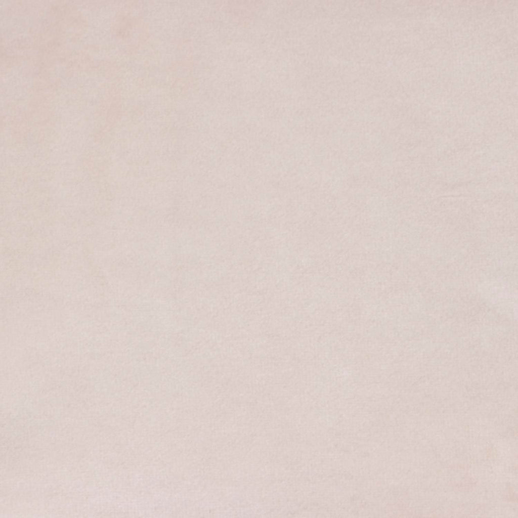Blush Pink Velvet Round Accent Ottoman B582