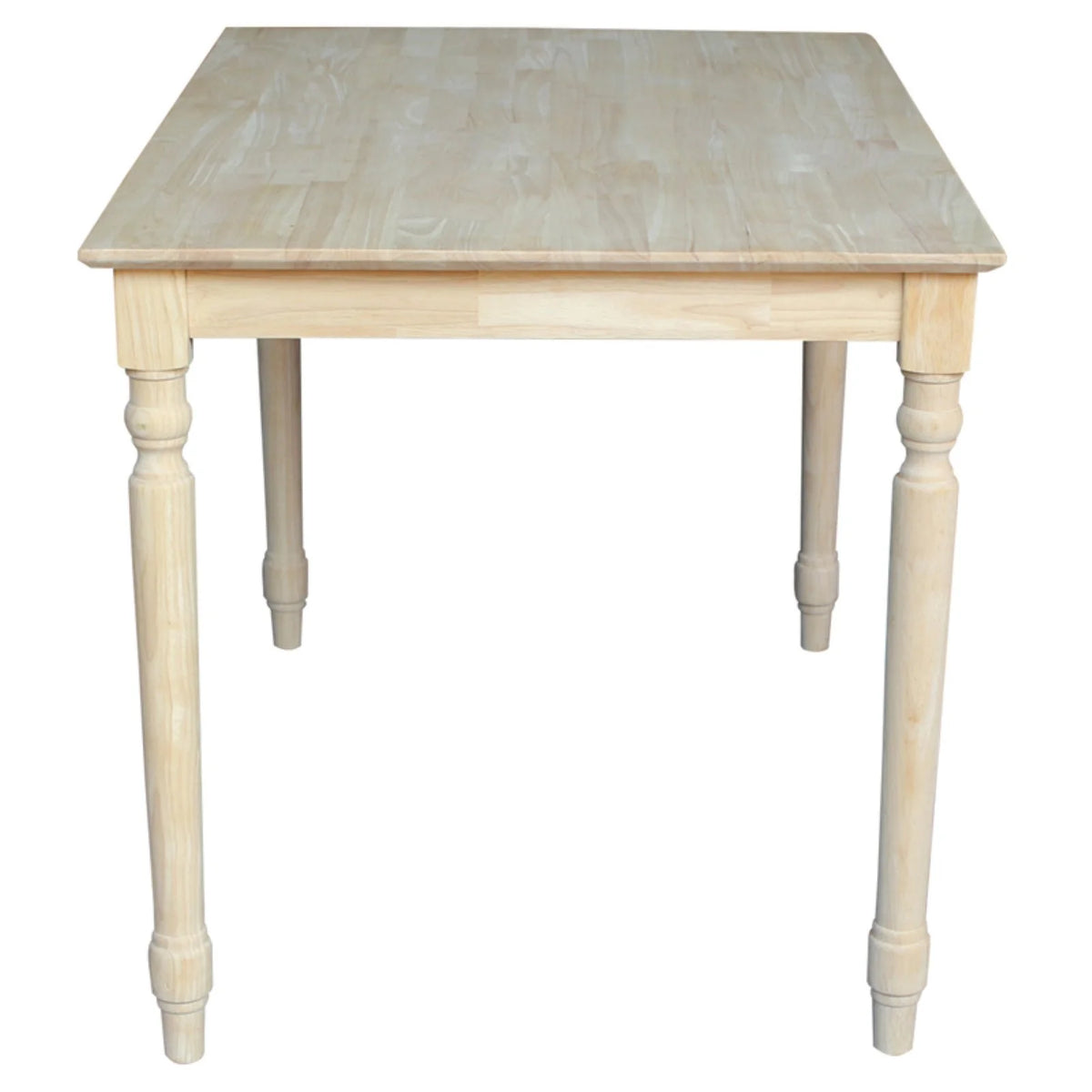 Solid Wood Top Table with Turned Legs K463948
