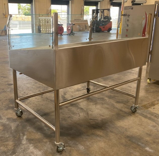 60 Seafood Display Table Ice Bin Cold Insulated Fish Meat M986