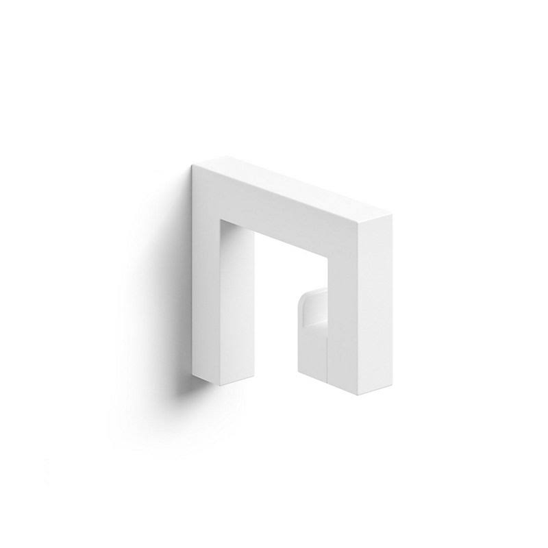 White Wall Mounted Robe Hook I2573