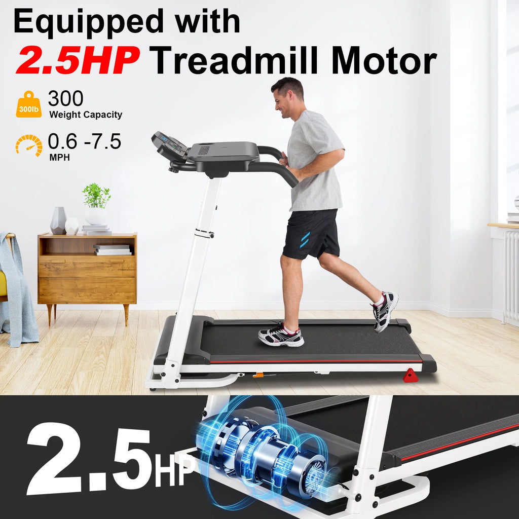 2.5 HP Portable Folding Treadmill with Incline N48270