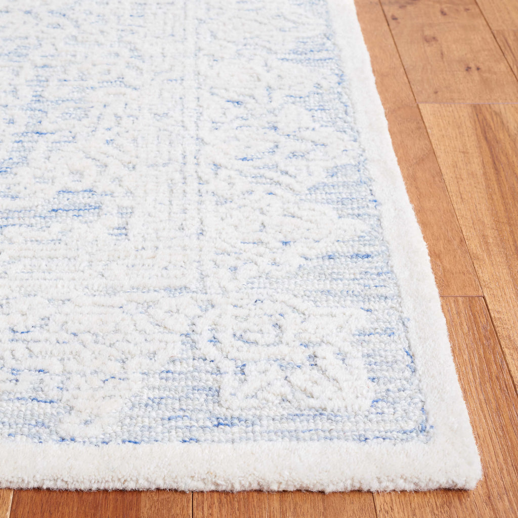 Blue Ivory Floral Area Rug 3' x 5' X36810