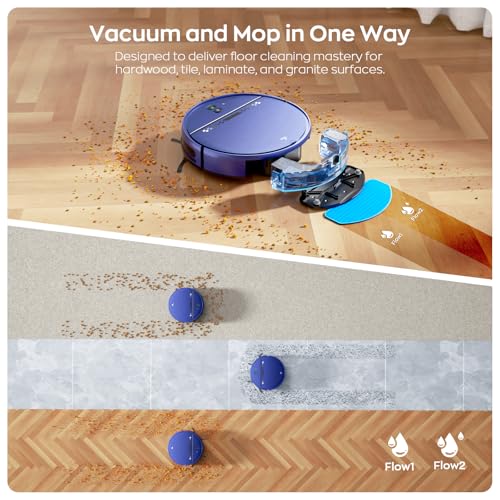 2-in-1 Robot Vacuum and Mop Combo, 2300Pa Suction W634474