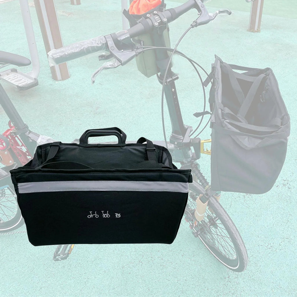 Folding Bike Basket with Rain Cover T590586