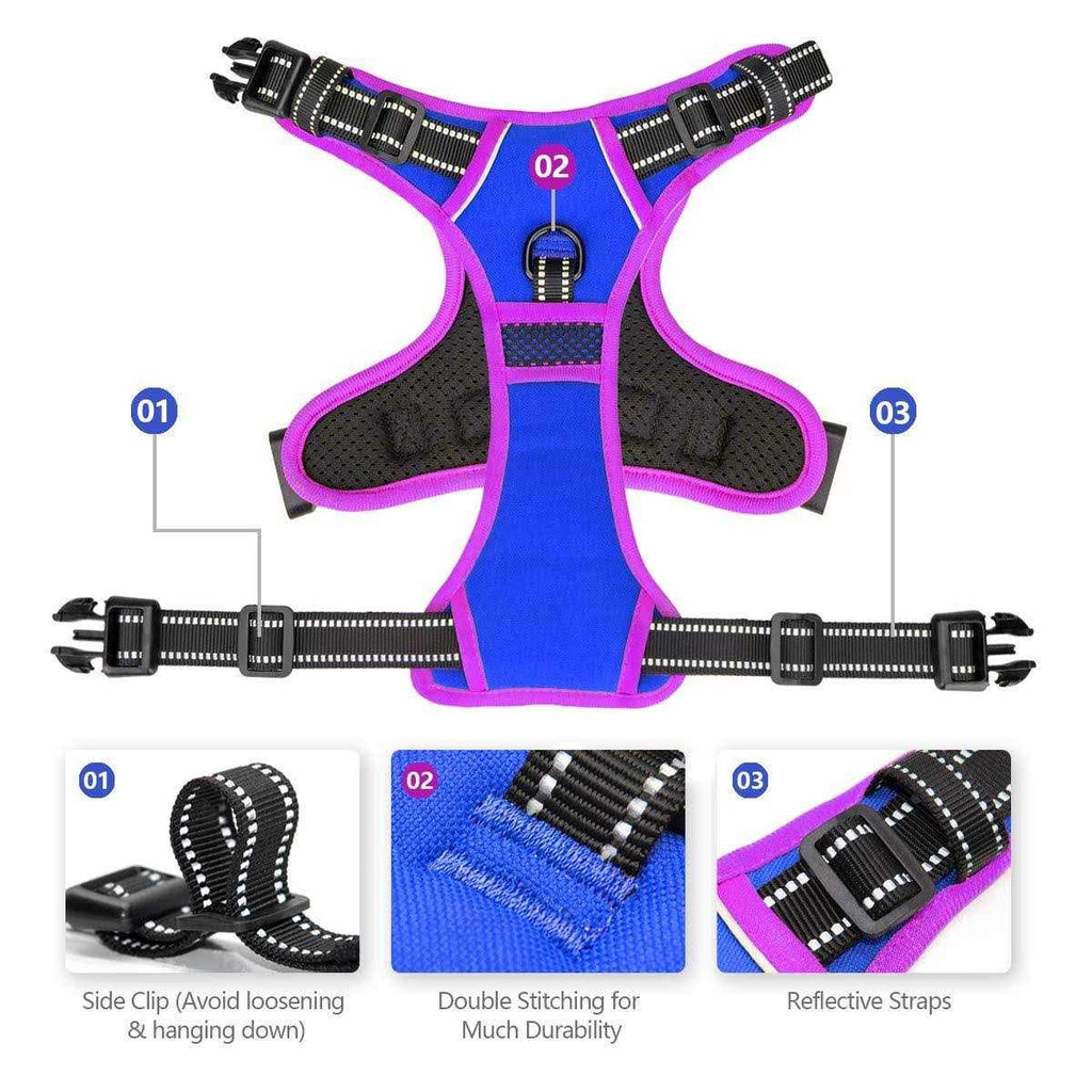 No Pull Reflective Dog Harness with Handle P52823