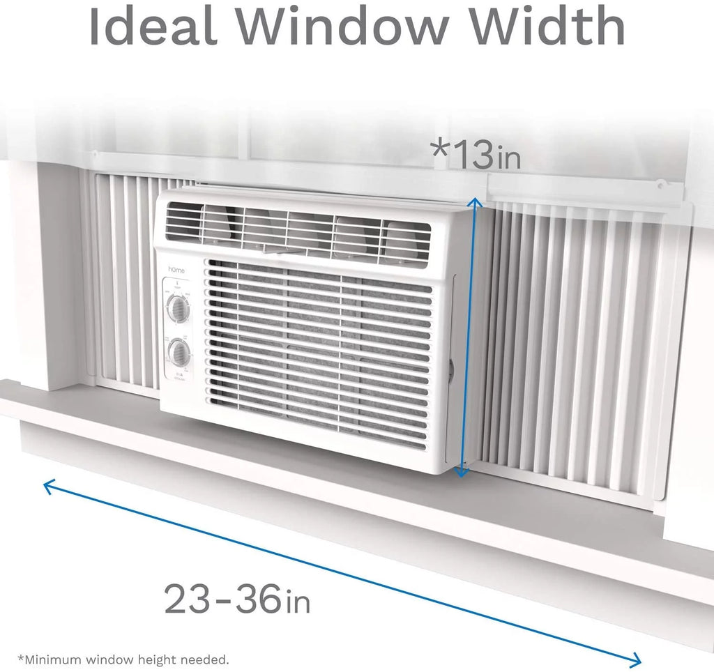 5000 BTU Compact Window Air Conditioner with Washable Filter L649425