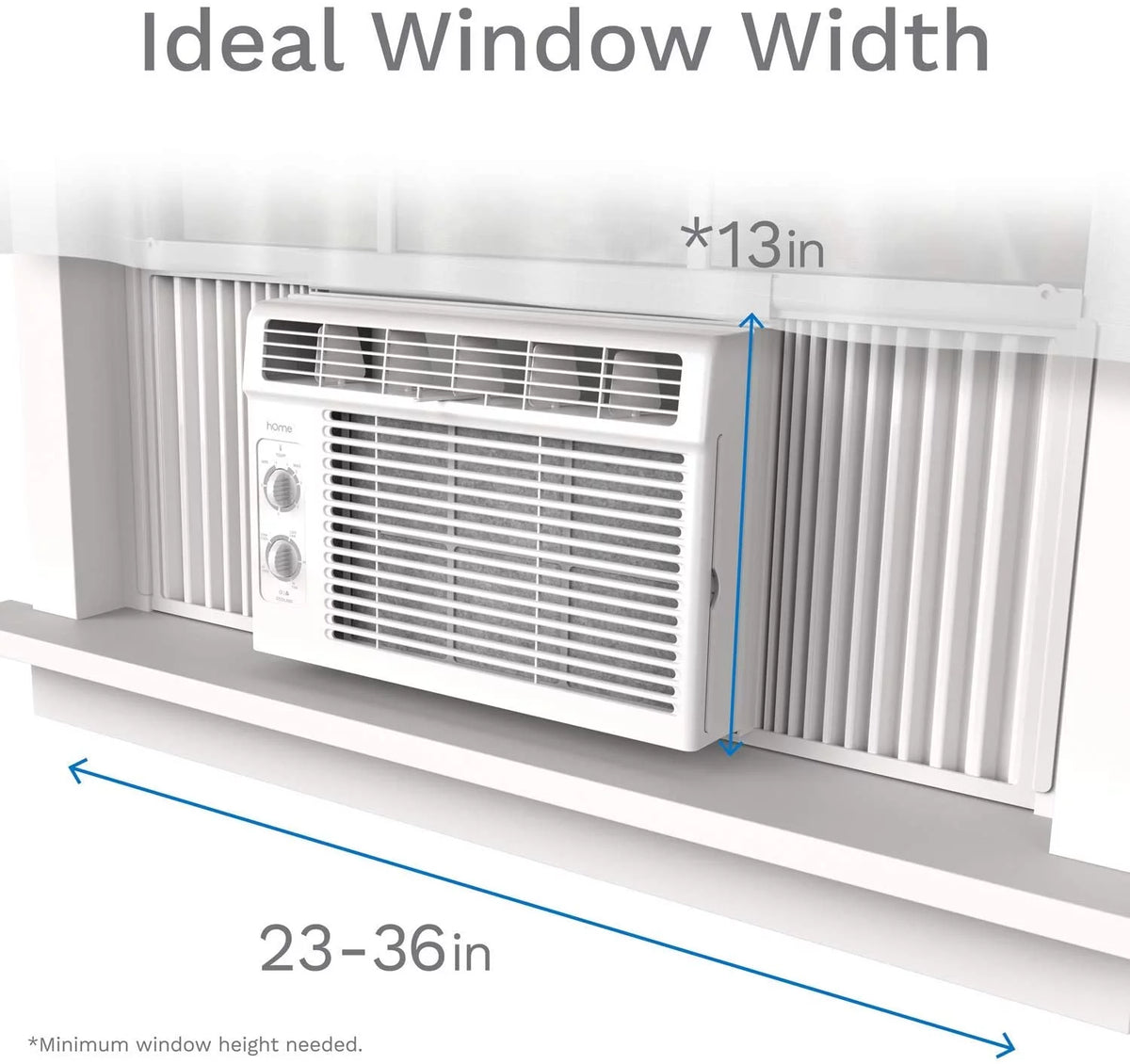 5000 BTU Compact Window Air Conditioner with Washable Filter L649425