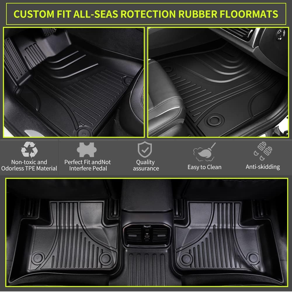 Black TPE Car Floor Liners for Hyundai Tucson S674