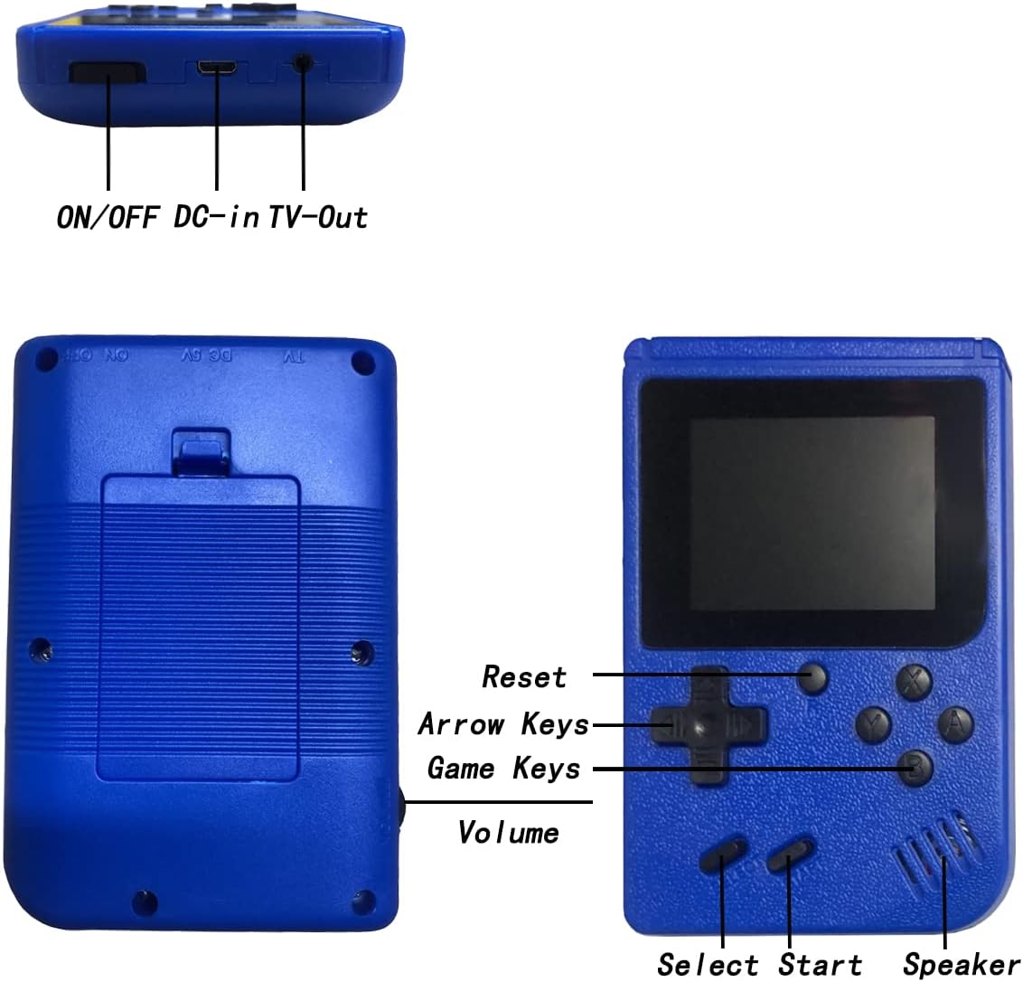 400-in-1 Retro Handheld Game Console with AV Cable W8441