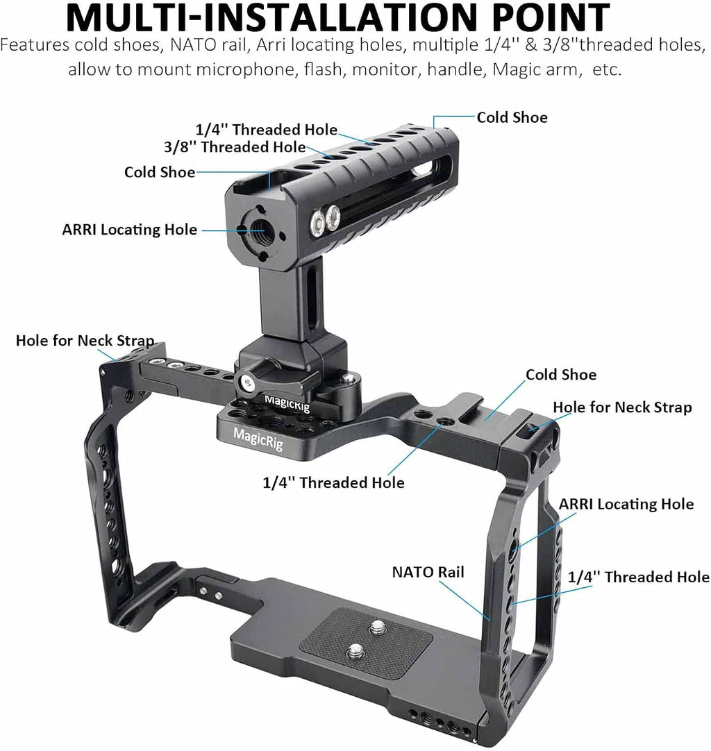 Camera Full Cage with NATO Rail and Top Handle E5511