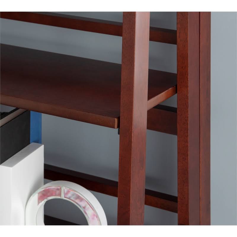 Wood Folding Bookcase in Walnut X28466